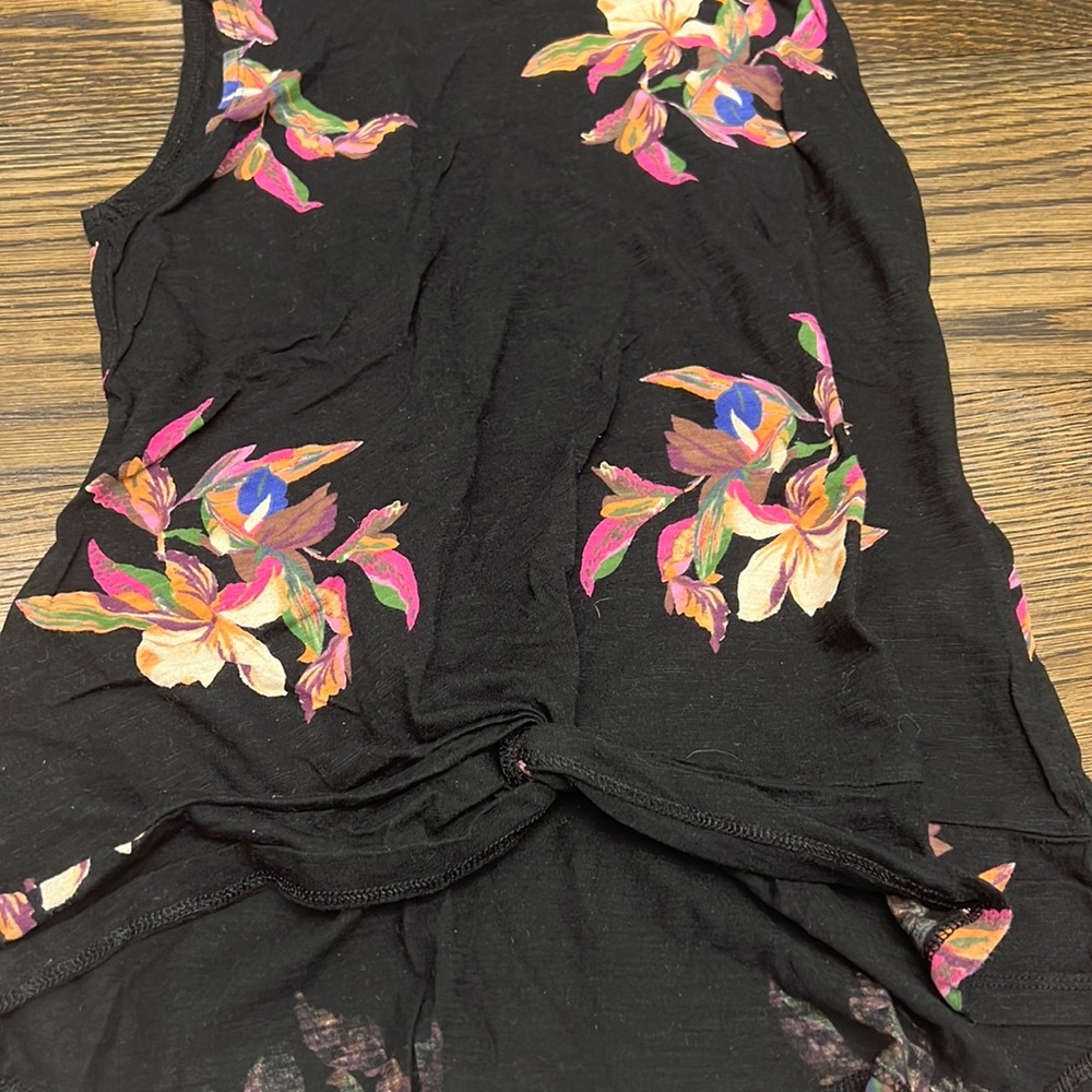 A new day tank top with flowers